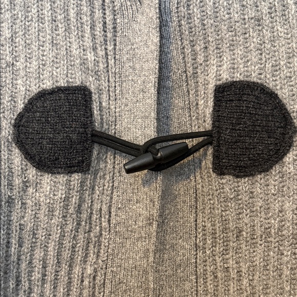 Gray Knit Toggle Cardigan - Picture 4 of 5